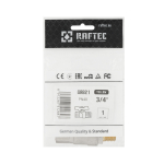 Кран шаровый Raftec YELLOW DN20 (3/4'') НВ бабочка