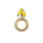 Кран шаровый Raftec YELLOW DN20 (3/4'') НВ бабочка