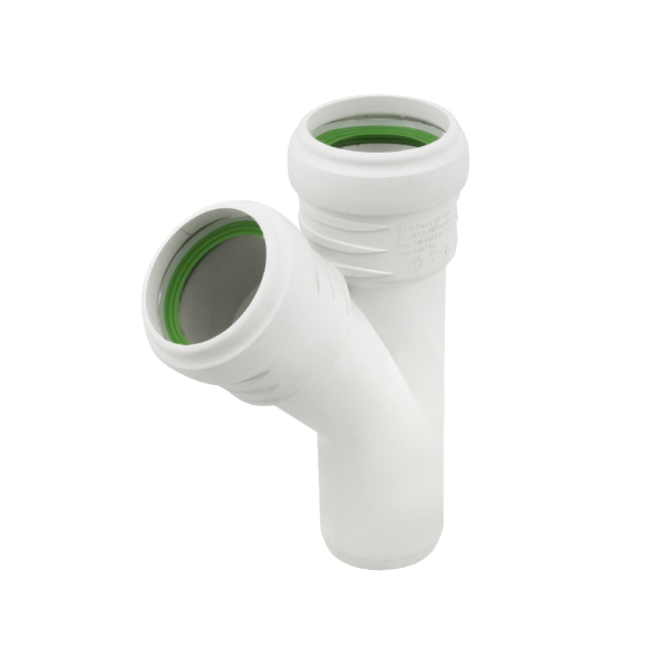 Тройник внутренний безшумный ASG S-LINE ф 50мм x45°