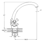Змішувач для кухні G-lauf QTZ4- B827