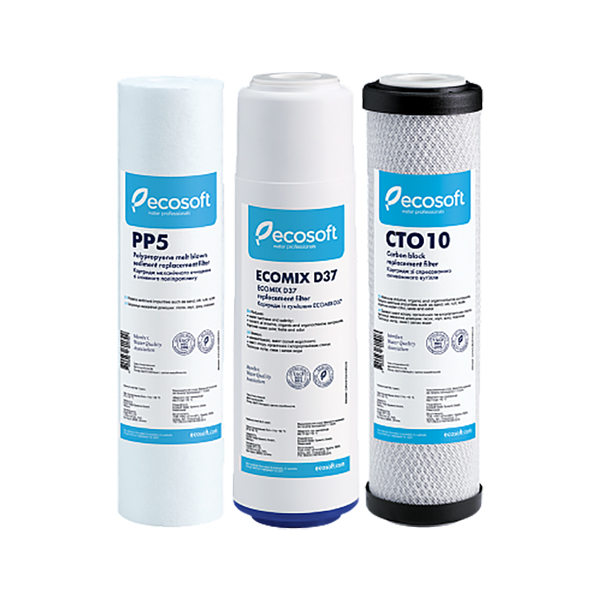 Комплект картриджів для потрійної системи очищення Ecosoft CMV3ECO