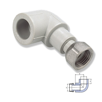 Коліно PPR Ekoplastik ЗЗ 20х3/4' SKOE02025X