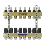 Колектор з витратомірами Raftec 1'х8