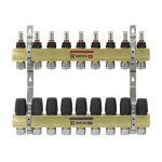 Колектор з витратомірами Raftec 1'х9