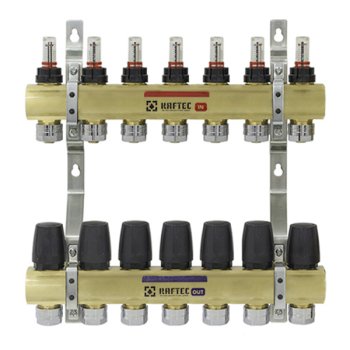 Колектор з витратомірами Raftec 1'х7
