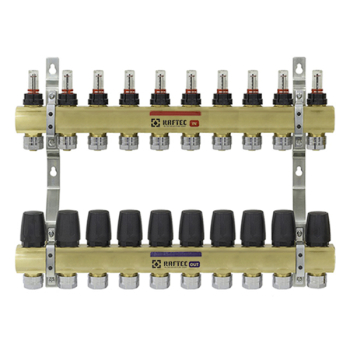 Колектор з витратомірами Raftec 1'х10