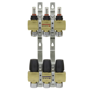 Колектор з витратомірами Raftec 1'х3