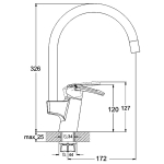 Змішувач для кухні G-lauf A113