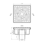 Трап зливний Ani Plast ТА 5212