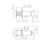 Змішувач для біде VENTA BG22LVC