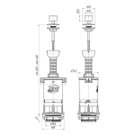 Зливний механізм Ani Plast WC 70 40 M