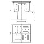 Трап зливний Ani Plast ТА 5204